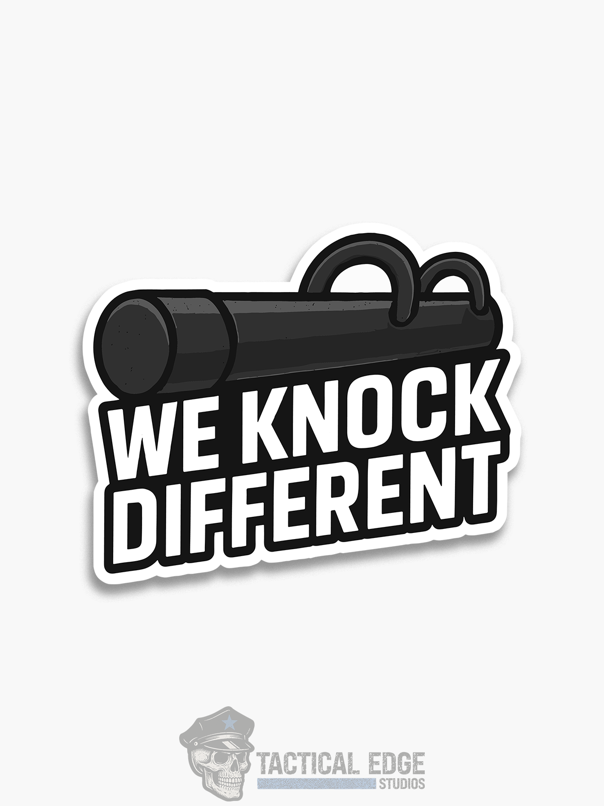 We Knock Different Sticker